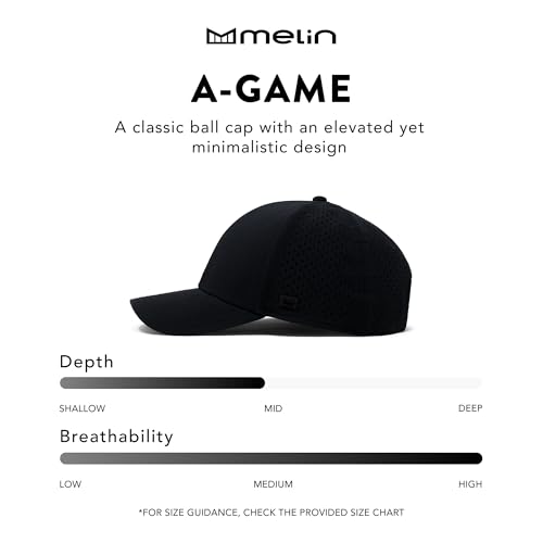 Melin A-Game Hydro Men’s Performance Snapback Hat Medium-Large Khaki Outdoor Cap