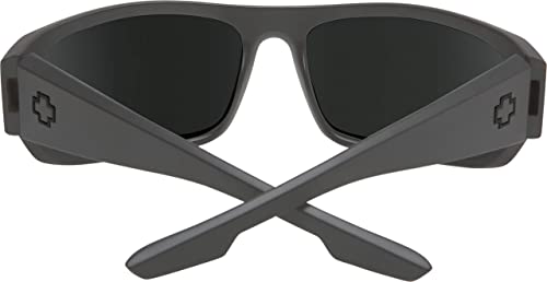 Spy Optic Piper Rectangular Wrap Sunglasses Matte Grey / Grey Polarized