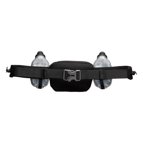 Nathan Running Belt Hydration Pack with Flasks & Pockets - Insulated Black
