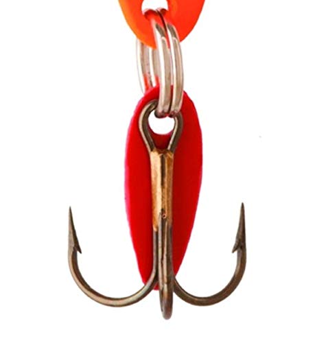 Bay de Noc 1-Inch Swedish Pimple Ice Fishing Lure - Crushed Ice/Orange Ice 1/10 Ounce