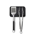 OXO 3-Piece Grilling Tool Set with Tongs Turner & Rest - Stainless Steel