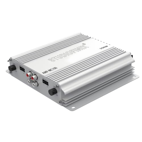 Marine Amplifier 4-Channel 500W Peak Waterproof Audio Amp - White