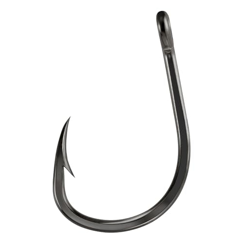 Saltwater Fishing Hooks - 30 Pack In-line Circle Hooks for Tuna, Mackerel, Halibut, Striper, and More - Size #2/0