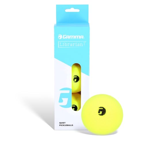 Gamma Librarian Foam Quiet Pickleball Balls - 3 Pack, Low-Noise Practice Balls