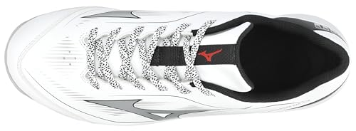 Unisex Cushionrevo Diamond Turf Shoes - White & Black, Wide Women / Men Size 12 / 10.5