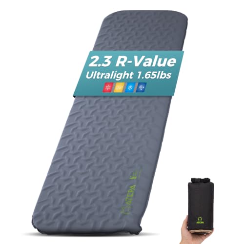 Self Inflating Sleeping Pad for Backpacking - R2.3 Grey