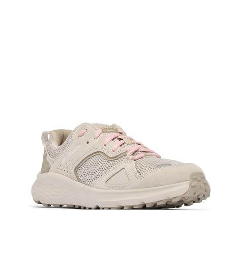 Columbia Women's Bethany Sneakers - Lightweight, Water-Resistant Trail & Casual Shoes, Size 7.5, Cloud Grey/Pink Haze