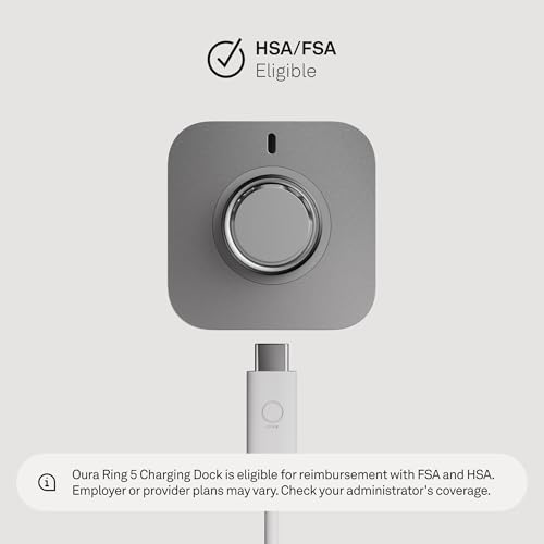 Oura Ring 5 Charging Dock - Size 8 Official USB-C Charger