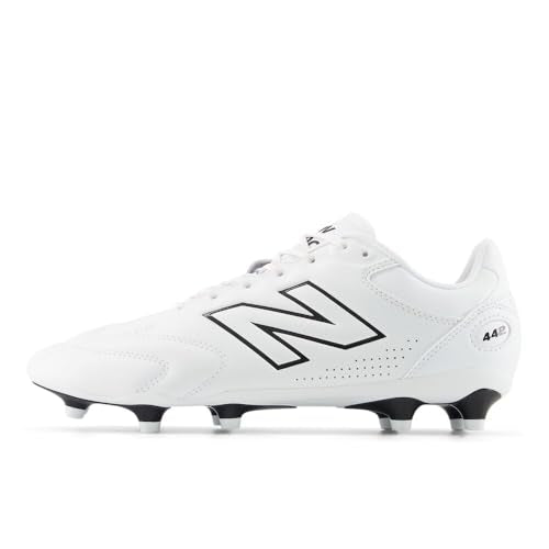 New Balance Unisex Adult 442 Pro FG V3 Soccer Cleats - White/Black 10.5 Women / 9 Men