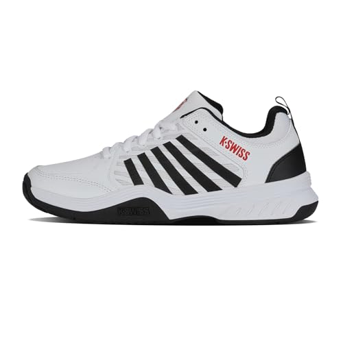 K-Swiss Men's Court Express 2 Tennis Shoes - White Black Mars Red 10