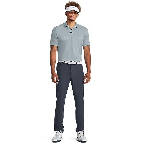 Under Armour Golf Drive Five-Pocket Pants 32W x 30L Downpour Gray & White