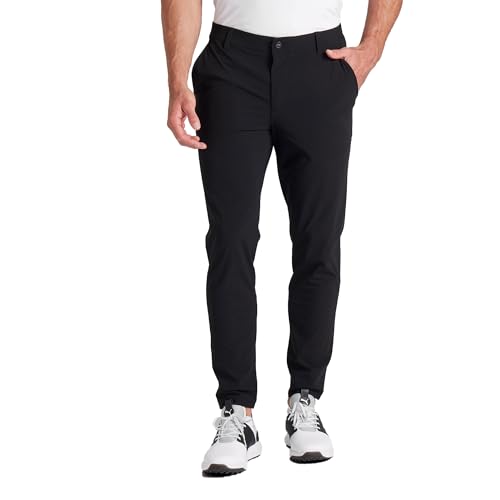 PUMA Mens 101 Evo Pants Casual Lightweight - 35W x 30L, Black