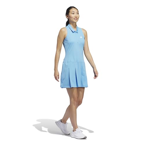 adidas Women's Ultimate365 Pleated Golf Dress - Semi Blue Burst, Medium