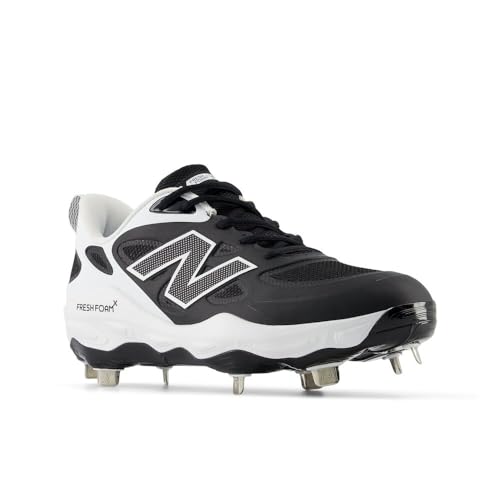 New Balance Women's Fresh Foam Velo V4 Softball Cleats - Black/White 8