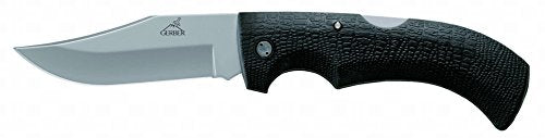 Folding Pocket Knife with Gator Grip - Fine Edge Blade for Survival Camping Hunting
