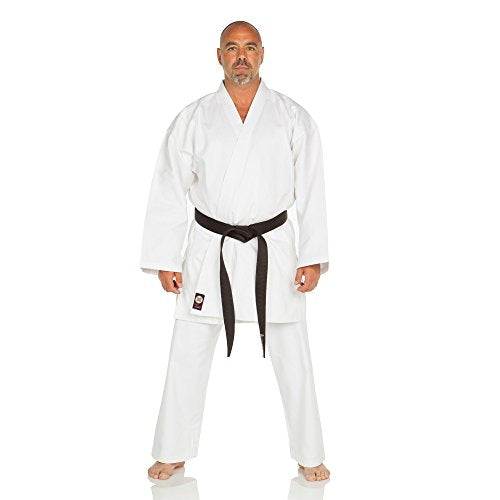 Ronin Medium Weight Karate Gi - White 6 / White Belt Included