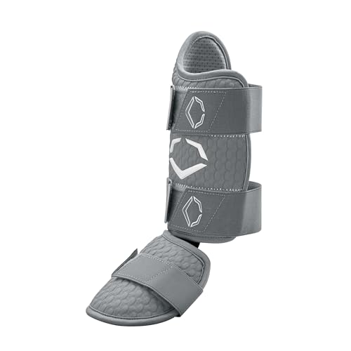 EvoShield Pro-SRZ 2.0 Batter's Leg Guard - Grey, Right Handed Hitter