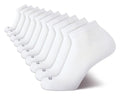 IZOD Men's 6-Pack Performance Cushioned Athletic Quarter Socks - White, 12.5 Size