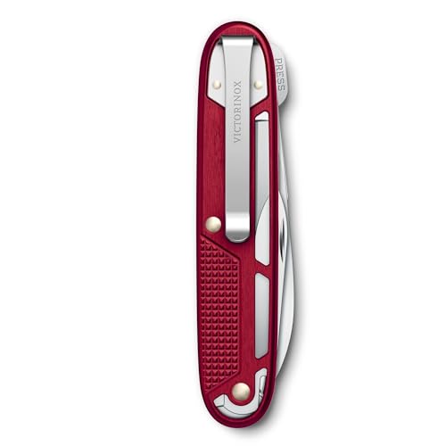Victorinox Synergy Alox Swiss Army Knife with 9 Functions, Red Pocket Multi-Tool
