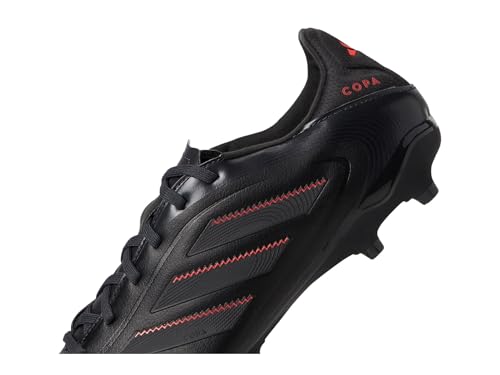 adidas Copa Pure 3 League Soccer Cleats Unisex-Adult 10.5 Women / 9.5 Men Black Carbon Red