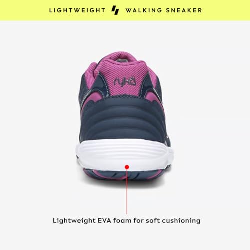 Women’s Rykä Dash 3 Walking Sneakers - Navy Pink 8.5