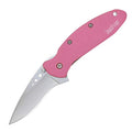 Kershaw Pink Pocket Knife with 1.9-Inch Drop Point Blade, Made in USA