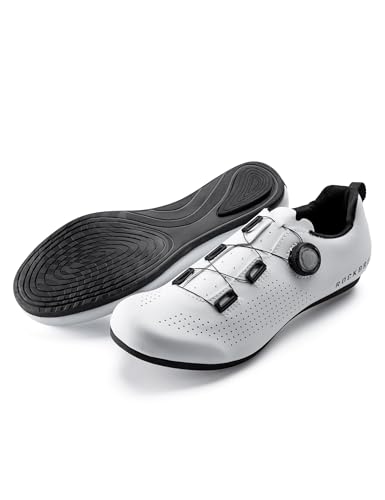 Narrow White 12 ROCKBROS Cycling Shoes Flat-Pedal Non-Lock Breathable Perforations
