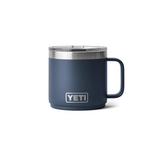 YETI Rambler 14 oz Navy Stackable Vacuum Insulated Mug with MagSlider Lid