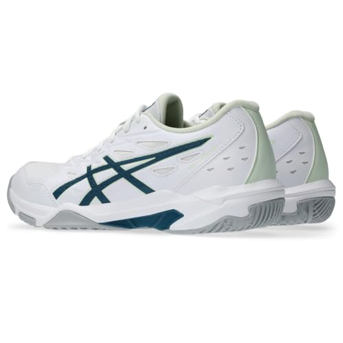 ASICS Women's Gel-Rocket 11 Volleyball Shoes - White/Ink Teal Size 9