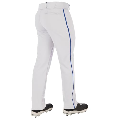 Champro Boys' Triple Crown 2.0 Open Bottom Baseball Pants - Large, White/Royal