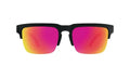 SPY Optic Helm 50/50 Soft Matte Black Translucent Pin/Hd Plus Gray Green With Pink Sp One Size