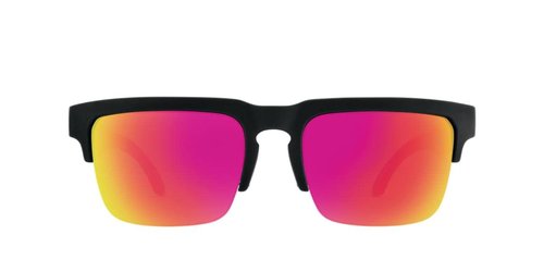 SPY Optic Helm 50/50 Soft Matte Black Translucent Pin/Hd Plus Gray Green With Pink Sp One Size