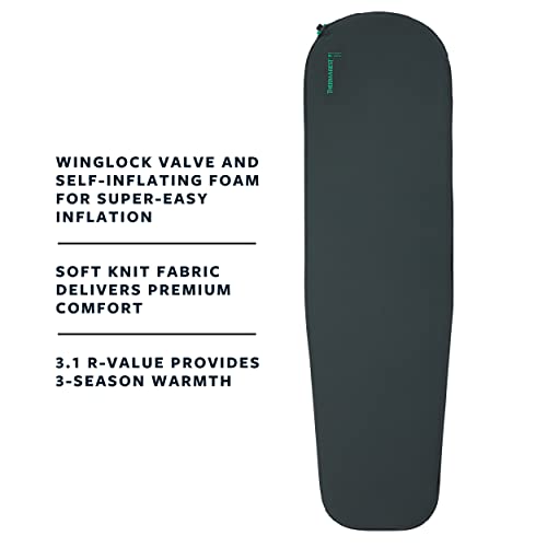 Therm-a-Rest Trail Scout Self-Inflating Camping Sleeping Pad with Storage Bag, 72x20 Inches