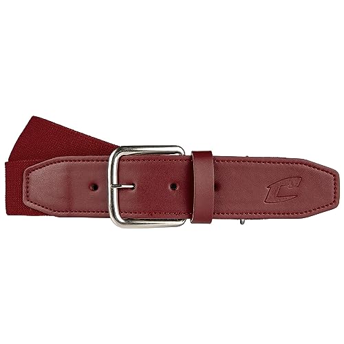 CHAMPRO Boys' Brute Baseball Belt Youth / Cardinal Elastic Adjustable