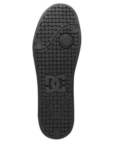 DC Mens Pureskateshoe Skateboarding Shoes - Black/Pirate Black, Size 10