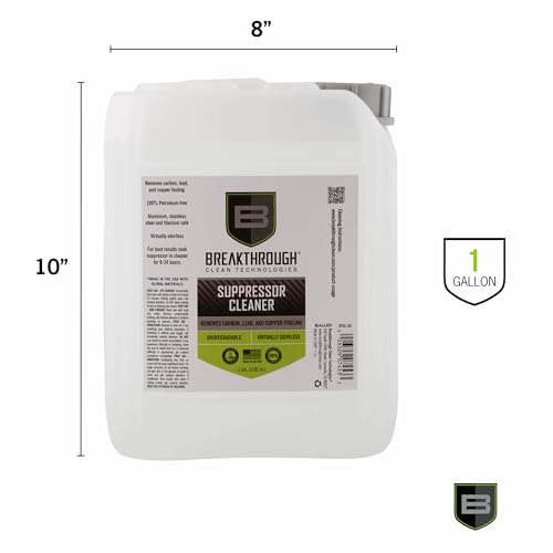 B Breakthrough Clean Technologies Suppressor Cleaner 128 Fl Oz - Heavy Carbon & Lead Deposits Remover