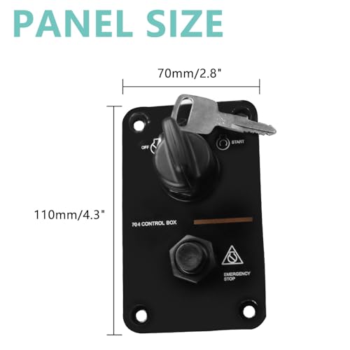 12V Marine Ignition Key Switch Panel for Yamaha Outboard Engines
