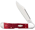Pocket Knife with Red Bone Handle and Locking Blade - 4.25 Inch