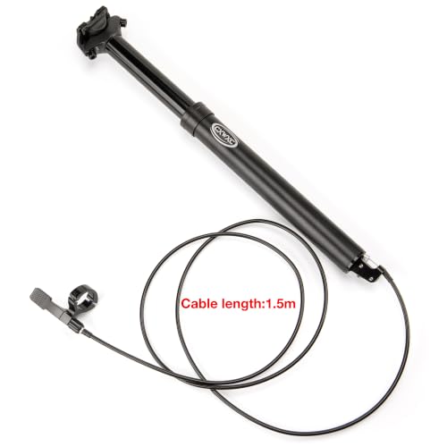 CXWXC Dropper Seat Post 27.2mm, 125mm Travel, Aluminum Mountain Bike Post