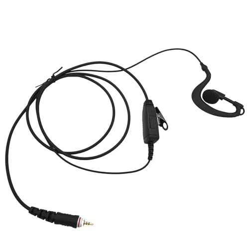 G Shape Earhook Two-Way Radio Earpiece with Mic for Motorola Clp Series - 5 Pack