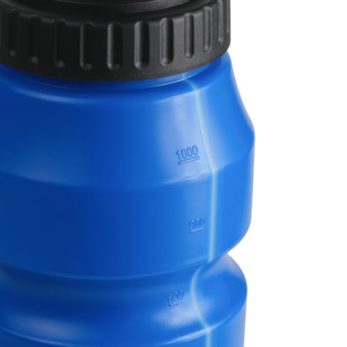 Sports Water Bottle 1L BPA-Free Royal Blue with 2 Lids - Gym & Active Use