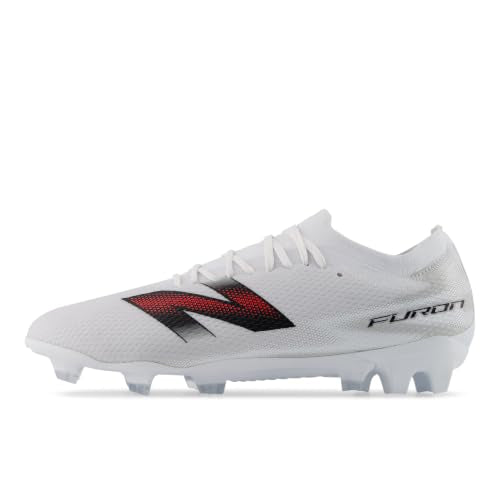 Unisex New Balance Furon Team FG V9 Soccer Cleats - 12.5 Wide White/Black
