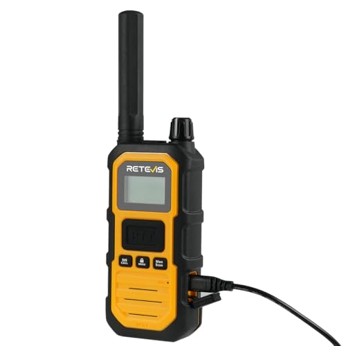 Retevis RB48 Plus Walkie Talkies Long Range, IP67 Waterproof Heavy Duty GMRS Two Way Radios, NOAA, USB-C Rechargeable, Vibration Alert, Emergency 2 Way Radios, for Off-Roading Hunting(2 Pack)