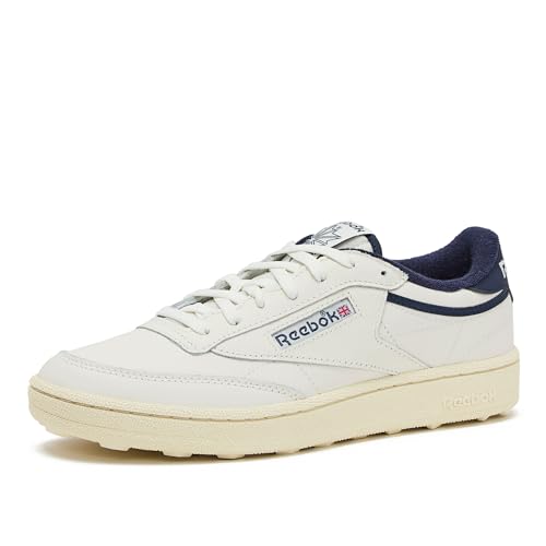 Men's Spikeless Golf Shoes - Reebok Club C Golf Chalk / Navy / Vintage Chalk 9.5