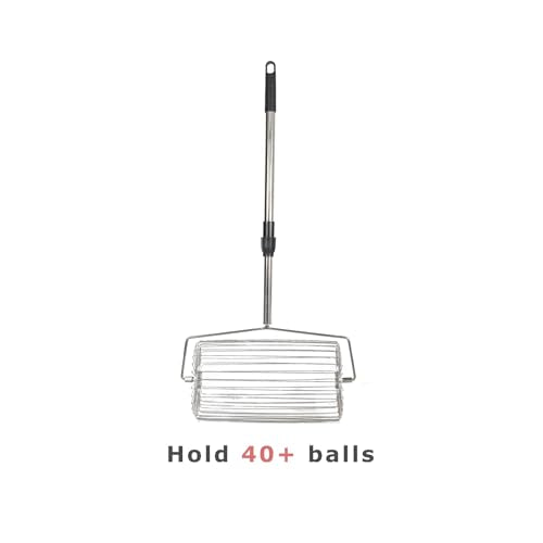 Portable Retractable Tennis Ball Retriever with Basket - Easy Ball Pickup