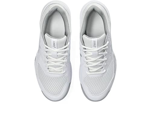 ASICS Women's Gel-Dedicate 8 Tennis Shoes - White/Pure Silver, Size 9