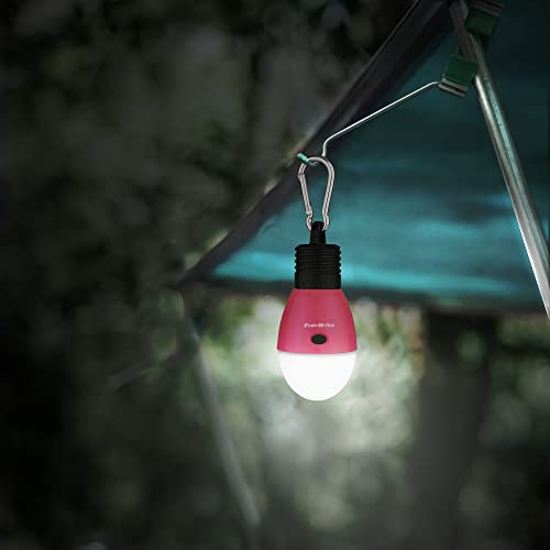EverBrite Pink Rechargeable Camping Light with 3 Modes & Memory Function - Portable Tent Lantern
