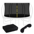 14FT Trampoline Safety Net for 8 Curved Poles - Pumpkin Top Ring Enclosure