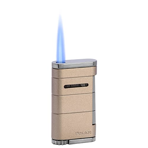 Xikar Allume Single Flame Cigar Lighter with Fuel Window & Adjustable Flame
