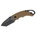 Kershaw Shuffle II Folding Pocket Knife with Tan Handle and 2.6-Inch Tanto Blade
